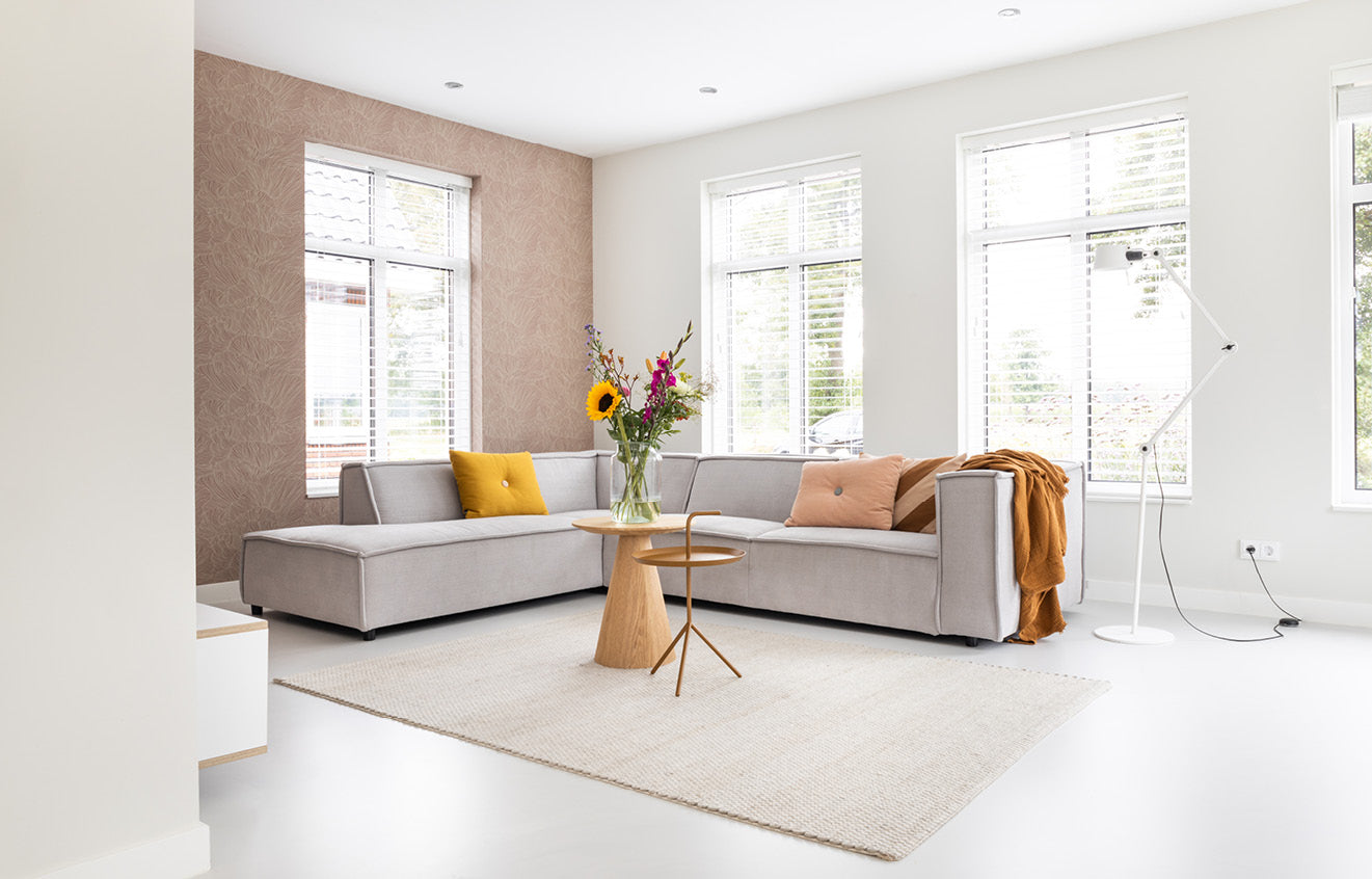 Huis bouwen - hoekbank Sommer By SIDDE - moderne woonkamer Huis bouwen - hoekbank Sommer By SIDDE - moderne woonkamer