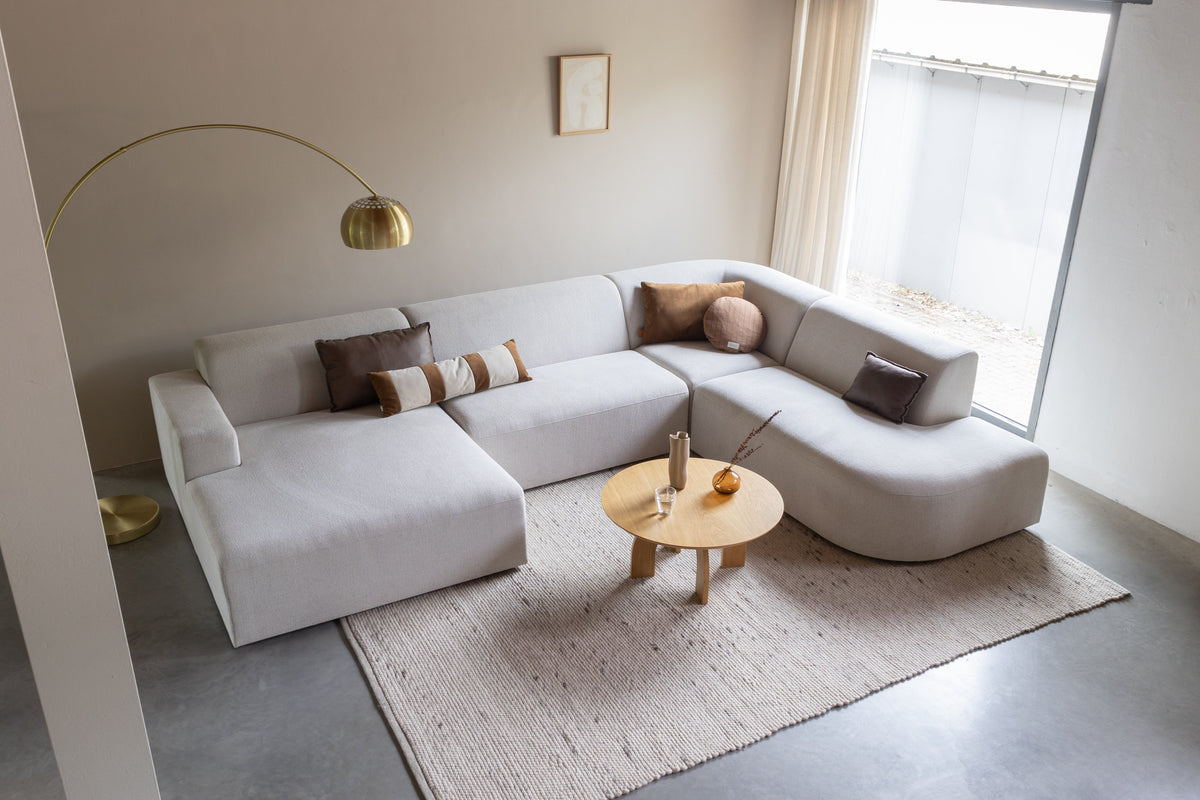 Modulaire bank met ronde vormen